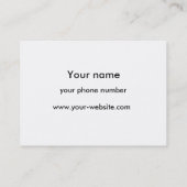 Dunkle rosa Rose danken Ihnen Geschäfts-Karte Visitenkarte (Rückseite)