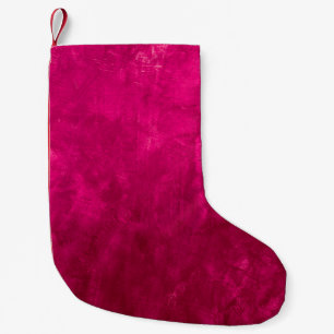Dunkle rosa Wand: Abstrakte Textur. Kleiner Weihnachtsstrumpf