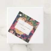 Dunkle Rose Botanischer Fete Geschenkanhänger (Beispiel)