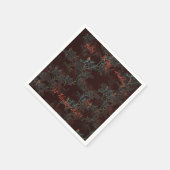 Dunkle Rose Cocktail Serviette. Personalisierbar. Serviette (Ecke)