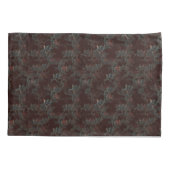 Dunkle Rose Design Kissenkoffer. Personalisierbar Kissenbezug (Rückseite)