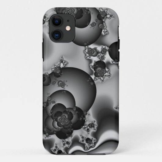 Dunkle Rose Fraktal Case-Mate iPhone Hülle (Rückseite)