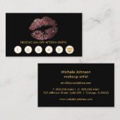 Dunkle Rose Glitzer Treue Karten - Schwarz (Vorne/Hinten)