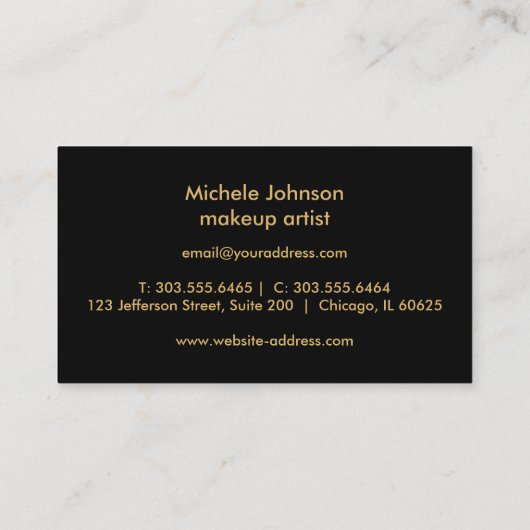 Dunkle Rose Glitzer Treue Karten - Schwarz (Rückseite)