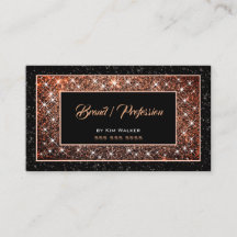 Dunkle Rose Gold Glitzer Social Media Black Glam