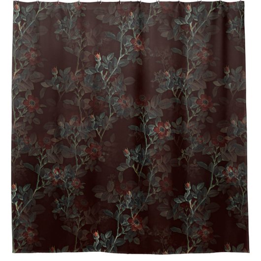 Dunkle Rose Gothic Duschvorhang (Vorderseite)