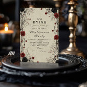 Dunkle Rose & Kobelgegenstände Einladung