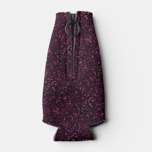 Dunkle Rose Pink Posh Glitzer Flaschenkühler