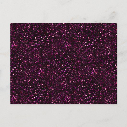 Dunkle Rose Pink Posh Glitzer Postkarte (Vorderseite)