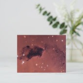 Dunkle Rose Schattenstaubwolken Einladung (Stehend Vorderseite)