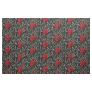 dunkle Rose Stoffe, buntes Haus aus Spinnstoffen Stoff