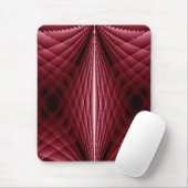 Dunkle Rose und schwarz geometrisches Quiltmuster Mousepad (Mit Mouse)