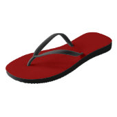 Dunkle Rot massive Farbe Badesandalen (Schrägansicht)