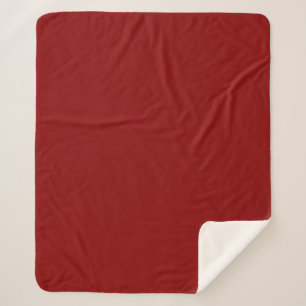Dunkle Rot Massive Farbe Sherpadecke