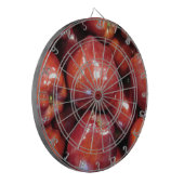 Dunkle rote Äpfel Dartscheibe (Vorderseite Links)