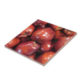 Dunkle rote Äpfel Fliese (Seite)