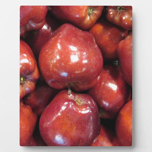 Dunkle rote Äpfel Fotoplatte (Vorderseite)