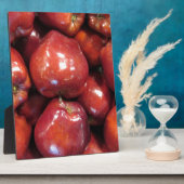 Dunkle rote Äpfel Fotoplatte (Seite)