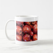 Dunkle rote Äpfel Kaffeetasse (Links)