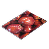 Dunkle rote Äpfel Notizblock (Linke Seite)