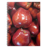 Dunkle rote Äpfel Notizblock (Vorderseite)