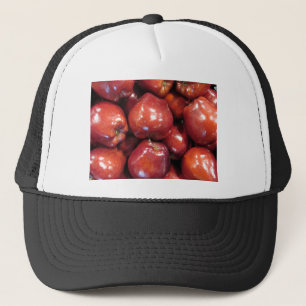 Dunkle rote Äpfel Truckerkappe