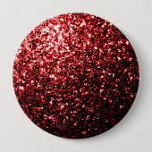 Dunkle rote Imitate Glitzer Glitzern Glamour Button (Vorderseite)