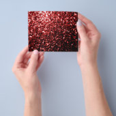 Dunkle rote Imitate Glitzer Glitzern Glamour Flyer (Gruppe)