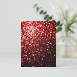 Dunkle rote Imitate Glitzer Glitzern Glamour Postkarte