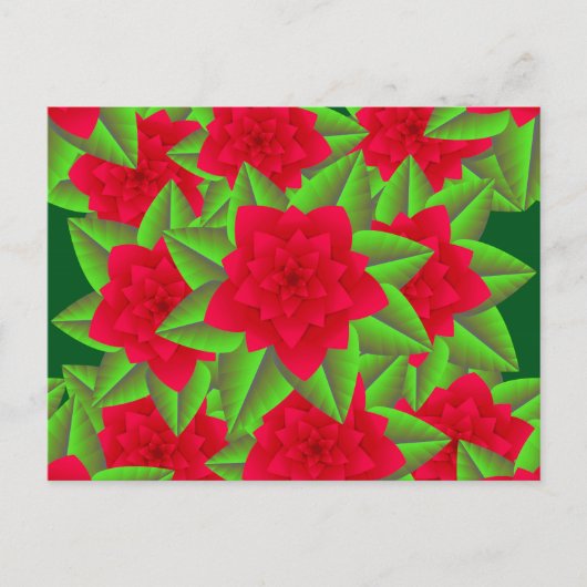 Dunkle rote Kamelien und grüne Blätter Postkarte (Vorderseite)