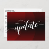 Dunkle rote Kurve - Hochzeitsupdate Postkarte (Vorne/Hinten)