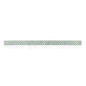 Dunkle rote Polka Punkte auf Mint Green Ribbon Satinband (Vorderseite)