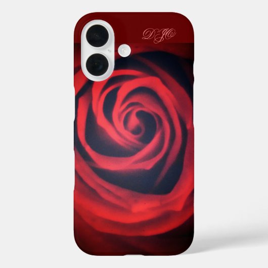 Dunkle Rote Rose Nah Case-Mate iPhone Hülle (Rückseite)