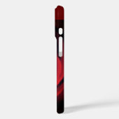 Dunkle Rote Rose Nah Case-Mate iPhone Hülle (Rückseite / Links)