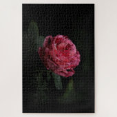 Dunkle Rote Rose Puzzle (Vertikal)
