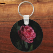 Dunkle Rote Rose Schlüsselanhänger (Vorderseite)