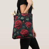 Dunkle Rote Rosen Tasche (Von Nahem)