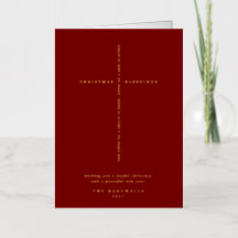 Dunkle rote Schrift Kreuz Weihnachten/Feiertag