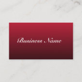 Dunkle rote Visitenkarten Visitenkarte (Vorderseite)