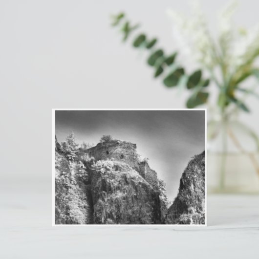 Dunkle Ruine, Kabinettkarte Postkarte (Stehend Vorderseite)