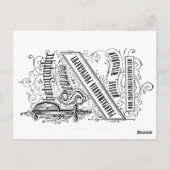 Dunkle Ruine, Kabinettkarte Postkarte (Rückseite)