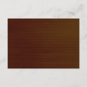 Dunkle rustikale Orangefarbene Mason Jar Sicherhei Begleitkarte (Rückseite)