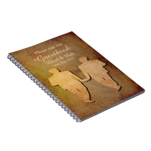 Dunkle rustikale Vintage Notizblock (Rechte Seite)