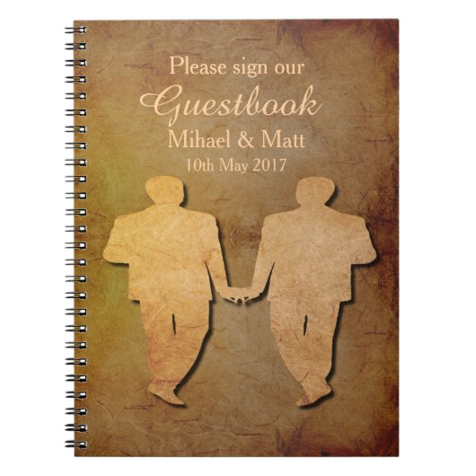 Dunkle rustikale Vintage Notizblock (Vorderseite)