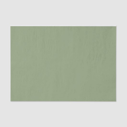 Dunkle Sage Green Solid Simple Tissue Paper Seidenpapier (Vorderseite)