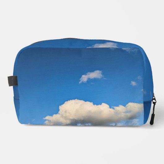 Dunkle Sahne-Wolke Waschbeutel (Vorderseite)