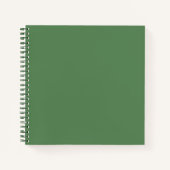 Dunkle Salbei (feste Farbe) Notizblock (Vorderseite)