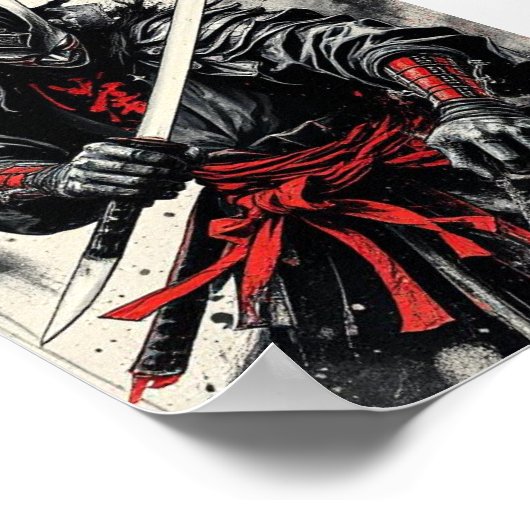 Dunkle Samurai der Untoten Poster (Ecke)