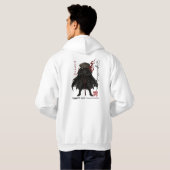Dunkle Samurai-Krieger-Rüstung Japanisch Gothic Ro Hoodie (Schwarz voll)