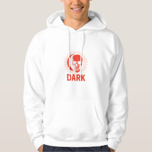 Dunkle Schädelspalte Red Gothic Power Hoodie